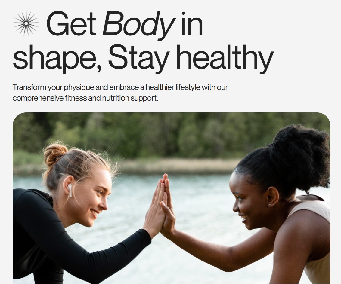 Your Energy — fitness web app hero cover